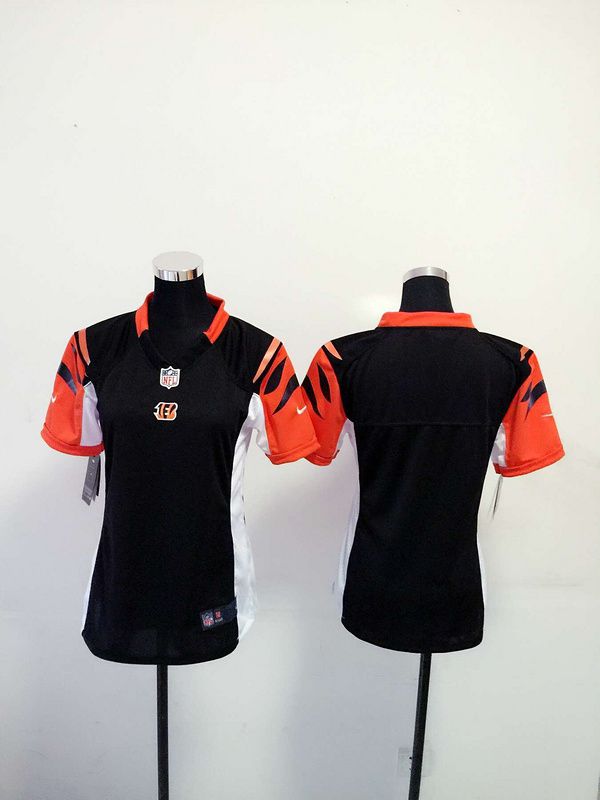 Women Cincinnati Bengals Blank Black Nike NFL Jerseys->women nfl jersey->Women Jersey